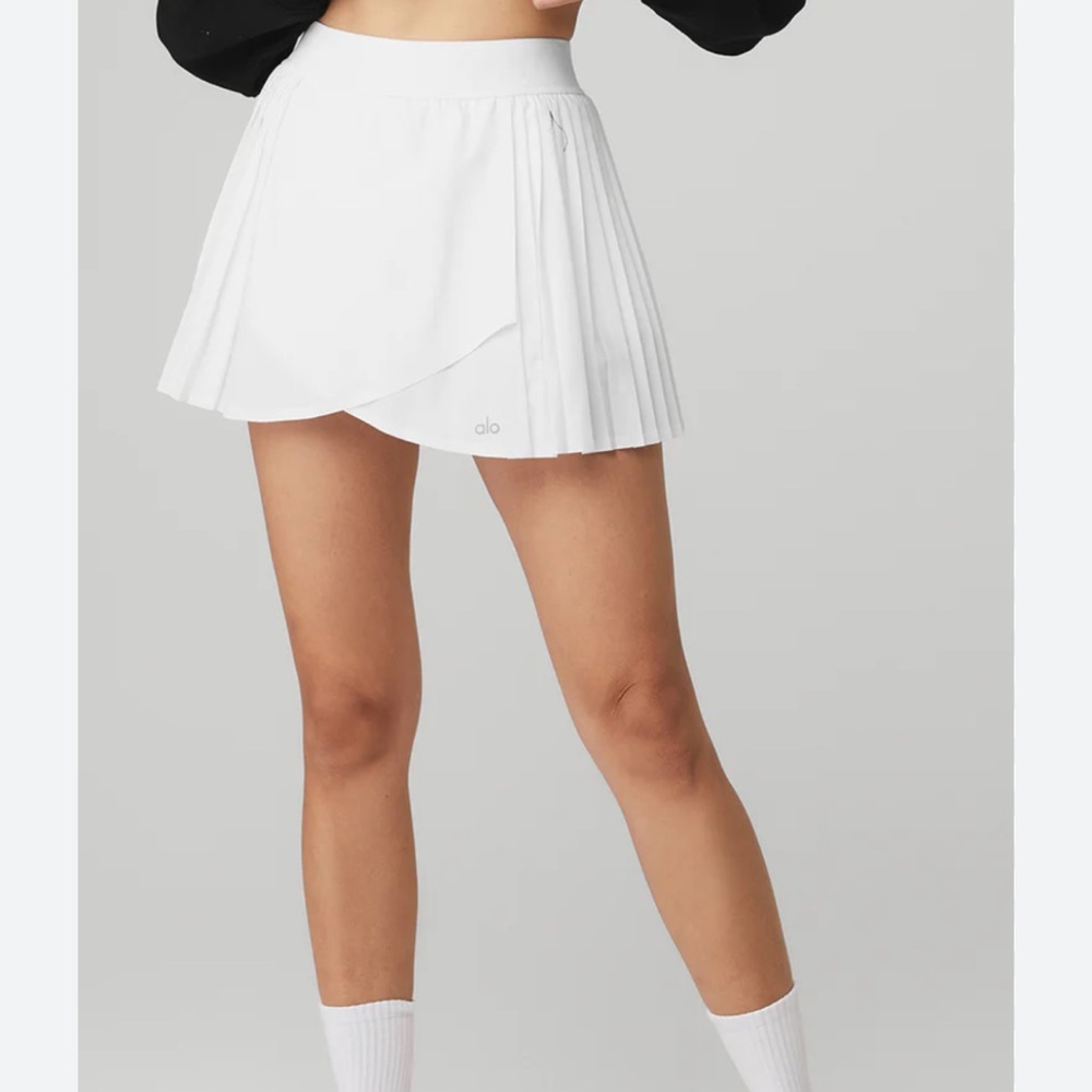 Alo Yoga aces tennis skirt white size L
